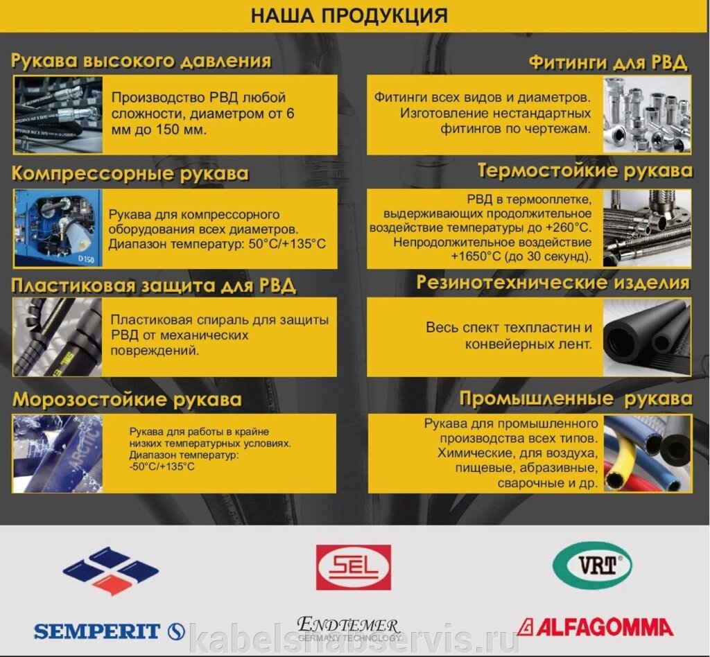 Компресорные рукава, пластиковая защита для РВД, морозостойкие, термостойкие рукава, промышленные, фитинги для РВД, РТИ от компании Группа Компаний КабельСнабСервис - фото 1