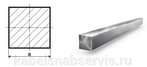 Квадрат стальной от компании Группа Компаний КабельСнабСервис - фото 1