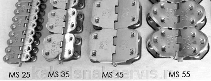 Механические соединители лент типа MS, К, RV-6, болтового типа, стыковочная полоса от компании Группа Компаний КабельСнабСервис - фото 1