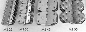 Механические соединители лент типа MS, К, RV-6, болтового типа, стыковочная полоса