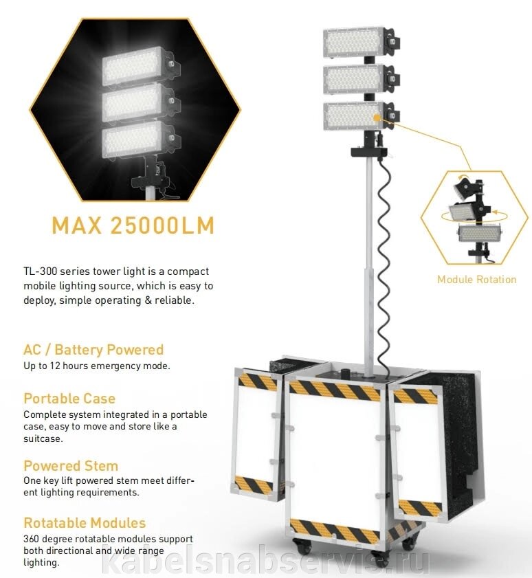Мобильный светильник - TL-300 от компании Группа Компаний КабельСнабСервис - фото 1