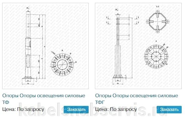 Опоры контактной сети трамваев и троллейбусов от компании Группа Компаний КабельСнабСервис - фото 1