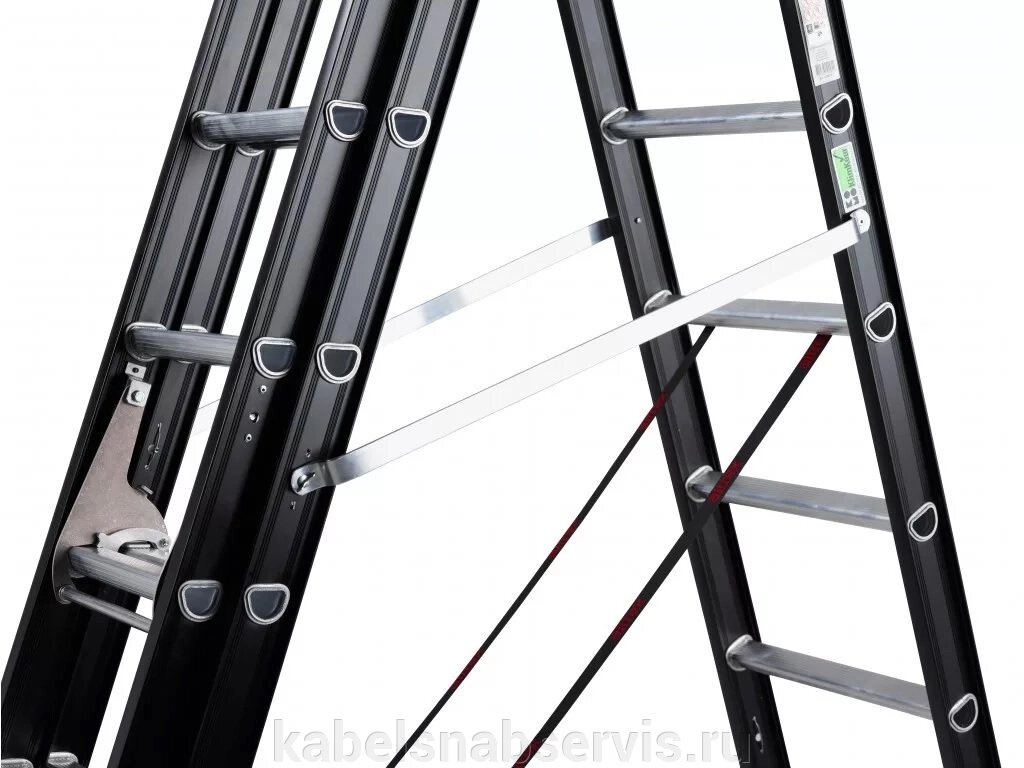 Стремянки, алюминиевые лестницы 3-х секционные, 2-х секционные, трансформеры, телескопические лестницы. - заказать