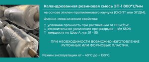 Каландрованная резиновая смесь. Резиновые смеси на основе СКЭПТ