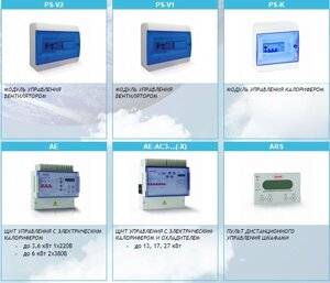 Автоматика. Щиты управления приточными установками AIRONE.
