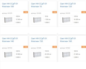 Промышленные светодиодные светильники (LED)