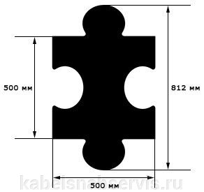 Резиновое напольное покрытие "ПАЗЛ" от компании Группа Компаний КабельСнабСервис - фото 1