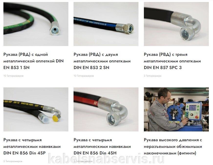 Рукава высокого давления (РВД) от компании Группа Компаний КабельСнабСервис - фото 1