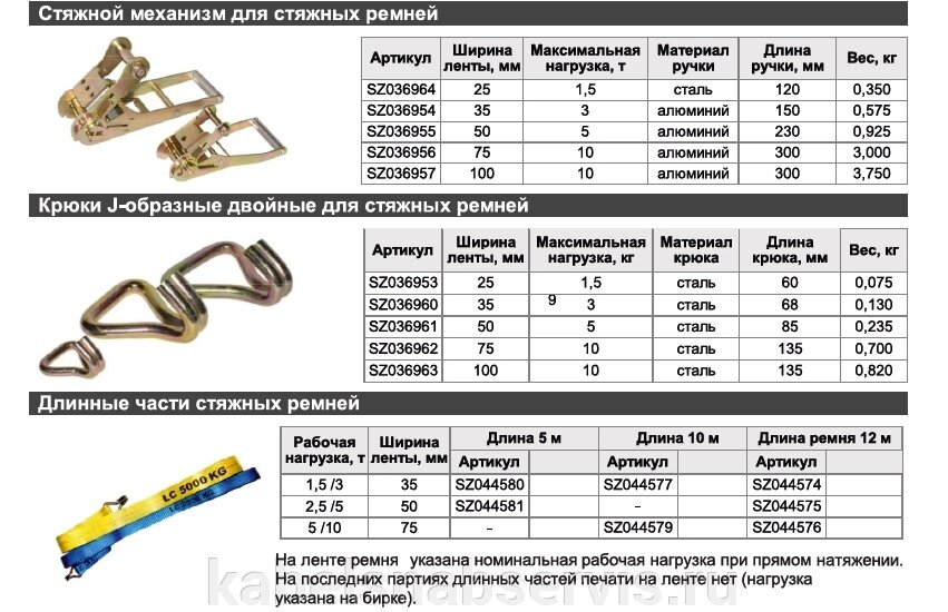 Стяжные механизмы, крюки от компании Группа Компаний КабельСнабСервис - фото 1