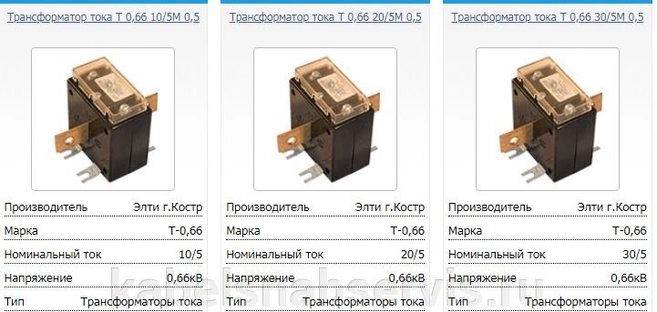 Трансформатор тока T 0,66 от компании Группа Компаний КабельСнабСервис - фото 1