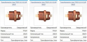 Трансформаторы ТПОЛ-10