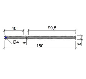 Гидроизоляционная шпонка (ПВХ-П) ХВН-150 (1хØ4)