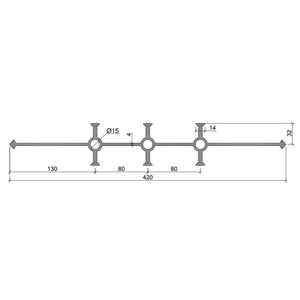 Гидроизоляционная шпонка (ПВХ-П) УВ 420-6/30 3АК