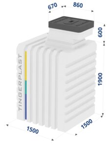Пластиковый погреб ТИНГАРД OPTIMUM S (Т1500) в Туле