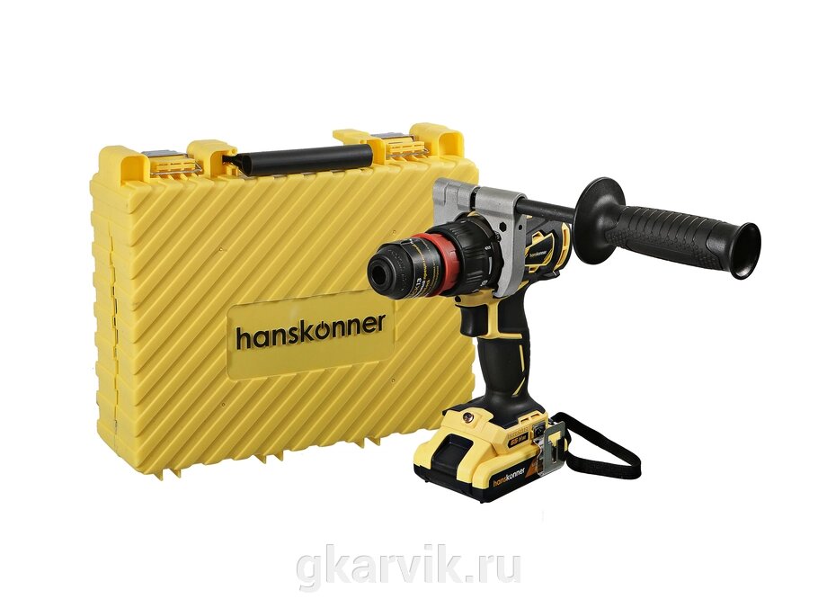 Аккумуляторный шуруповерт Hanskonner HCD1865BLC Unibattery от компании ООО ПФК АРВИК - фото 1