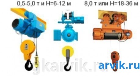 Болгарские электрические тали модели T10 (0,5 т, 30 м) от компании ООО ПФК АРВИК - фото 1