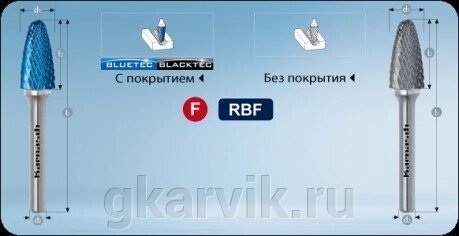 Борфреза парабола с закругленной головкой от компании ООО ПФК АРВИК - фото 1