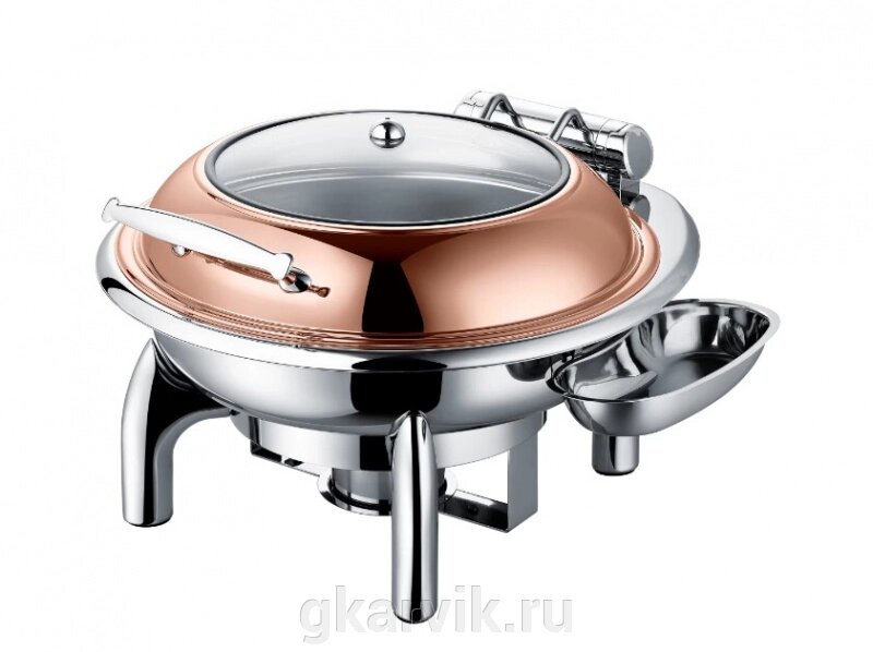 Чафинг-диш crazy pan cp-chd018rg розовое золото от компании ООО ПФК АРВИК - фото 1