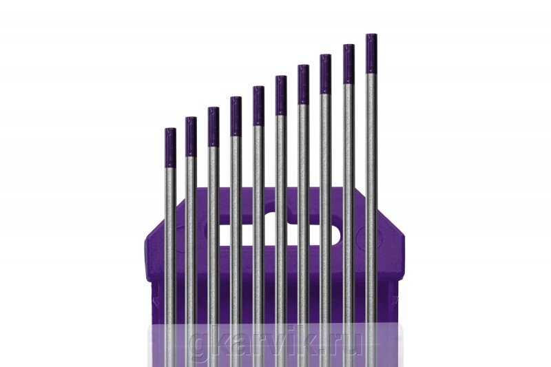Электроды вольфрамовые КЕДР WE-3-175 Ø 3,0 мм (фиолетовый) AC/DC от компании ООО ПФК АРВИК - фото 1