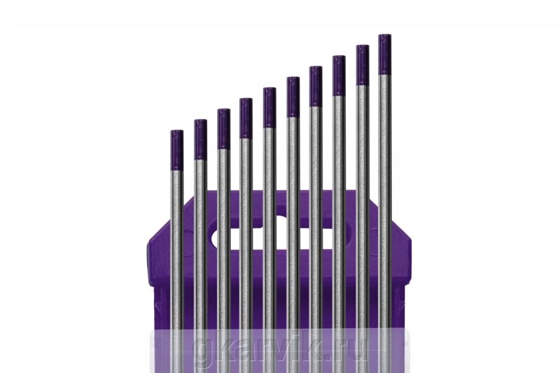 Электроды вольфрамовые КЕДР WE-3-175 Ø 3,2 мм (фиолетовый) AC/DC от компании ООО ПФК АРВИК - фото 1