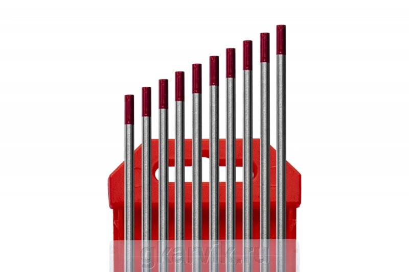 Электроды вольфрамовые КЕДР WT-20-175 Ø 3,2 мм (красный) DC от компании ООО ПФК АРВИК - фото 1