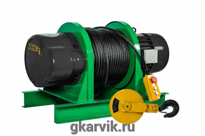 Лебедка электрическая KCD 1500/3000 кг,  70/35 м 380В от компании ООО ПФК АРВИК - фото 1