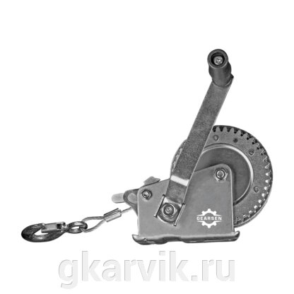 Лебедка ручная барабанная GEARSEN FD 0510 (канат) от компании ООО ПФК АРВИК - фото 1