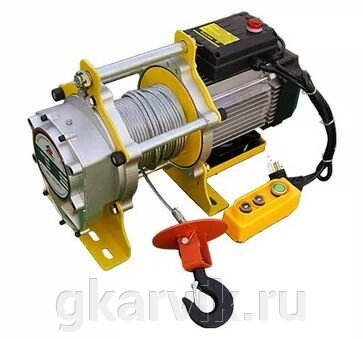 Лебедка TOR CD-300/600-A (KCD-300/600 kg, 220В) с канатом 60 м 24 м/мин (алюминиевый корпус) от компании ООО ПФК АРВИК - фото 1