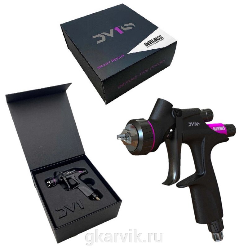 Мини-краскораспылитель DeVILBISS DV1 S1 1.0+1.2 мм от компании ООО ПФК АРВИК - фото 1