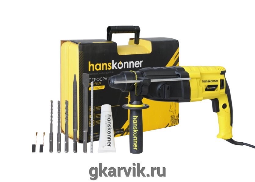 Перфоратор SDS Plus Hanskonner HRH0824RE от компании ООО ПФК АРВИК - фото 1