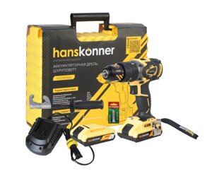 Аккумуляторный шуруповерт Hanskonner HCD1865BLI Unibattery