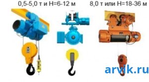 Болгарские электрические тали модели T10 (8 т, 12 м)