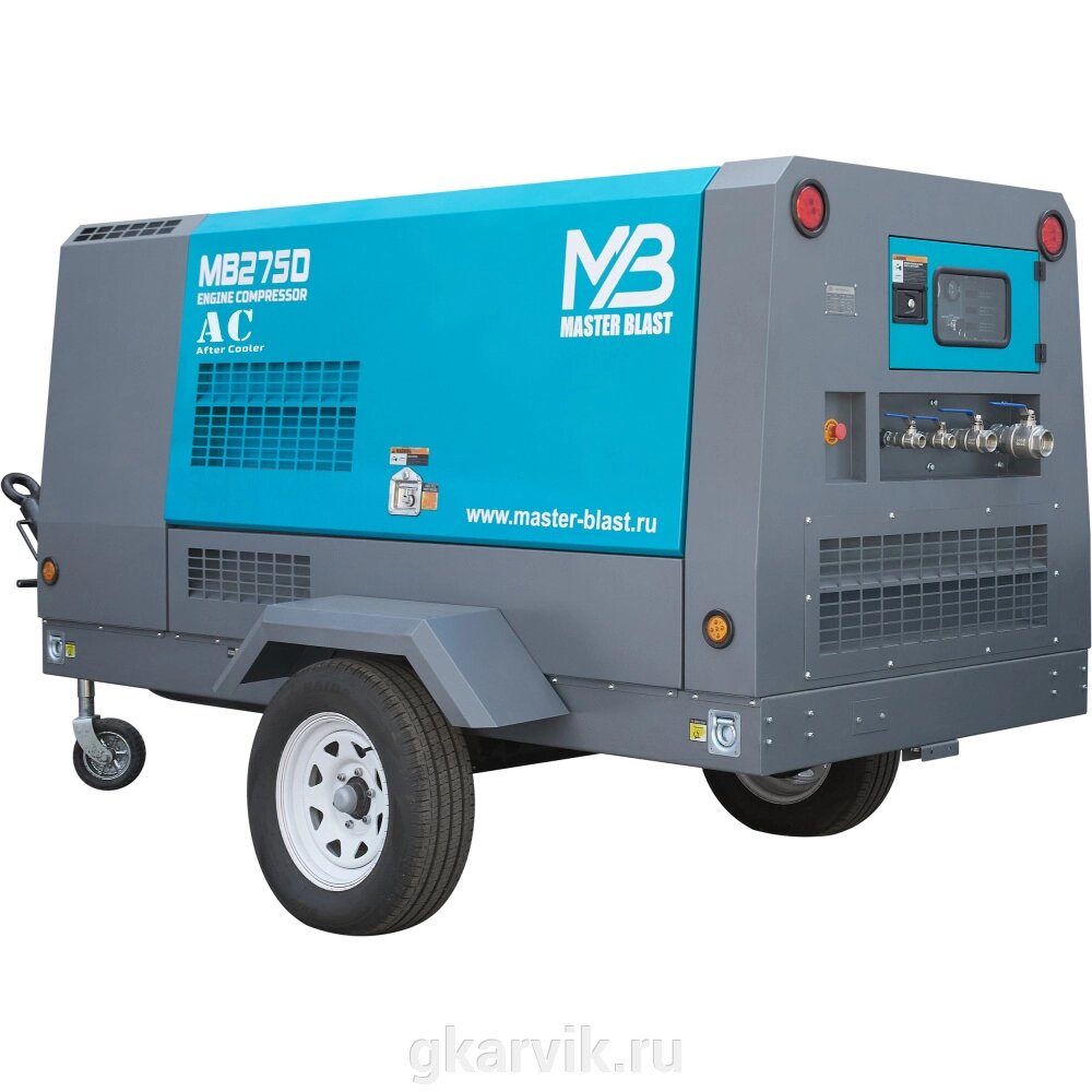 Винтовой компрессор Master Blast MB275D+AC (дизельный с осушителем) от компании ООО ПФК АРВИК - фото 1