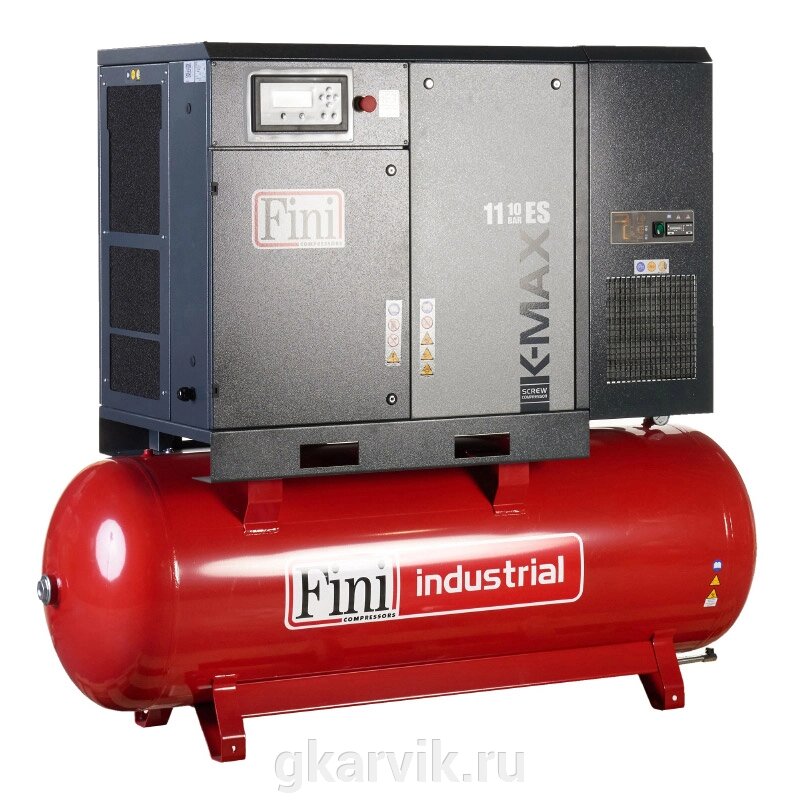 Винтовой компрессор на ресивере с осушителем FINI K-MAX 1108-500F ES от компании ООО ПФК АРВИК - фото 1