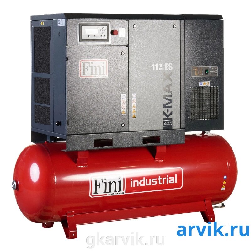 Винтовой компрессор на ресивере с осушителем, с частотником FINI K-MAX 1508-500F ES VS от компании ООО ПФК АРВИК - фото 1