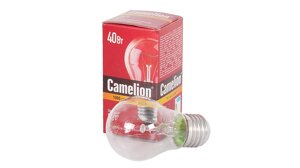 Лампа накаливания 40/A/CL/E27 40вт 220V camelion