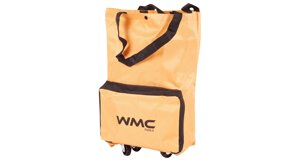 Сумка WMC TOOLS хозяйственная складная на 4 колесах с ручками и боковым карманом 140х265х460мм,