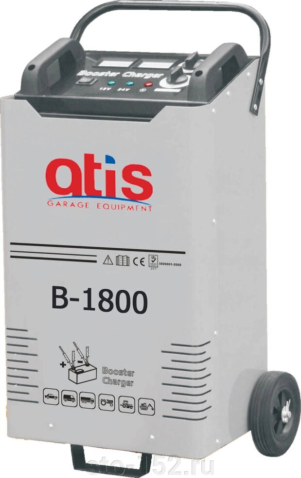 Автоматическое пуско-зарядное устройство, максимальный стартовый ток 1800А Atis B-1800 от компании Дилер-НН - оборудование и инструмент для автосервиса и шиномонтажа - фото 1