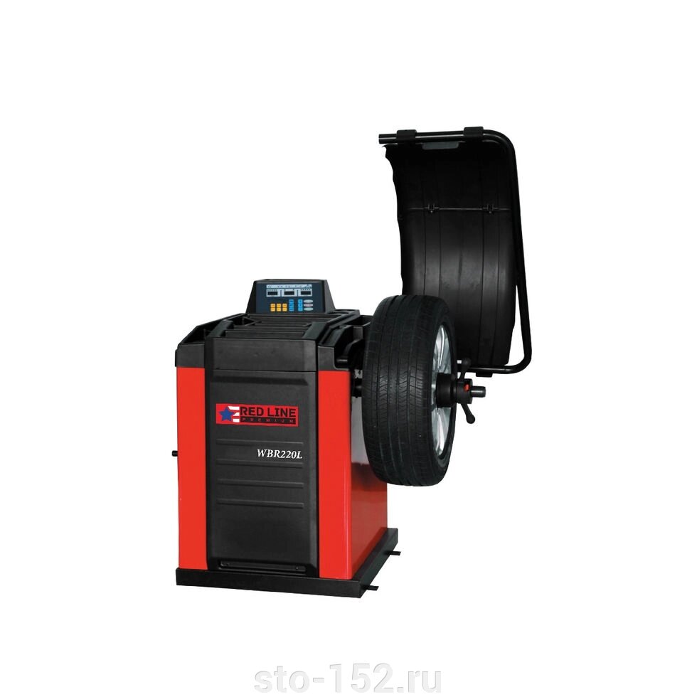 Балансировочный станок полуавтоматический с цифровым дисплеем Red Line Premium WBR220L от компании Дилер-НН - оборудование и инструмент для автосервиса и шиномонтажа - фото 1