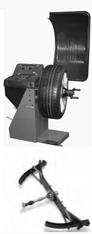 Балансировочный станок (стенд) Hofmann Geodyna 7100M для колес мотоциклов. Цвет серый RAL 7040 от компании Дилер-НН - оборудование и инструмент для автосервиса и шиномонтажа - фото 1