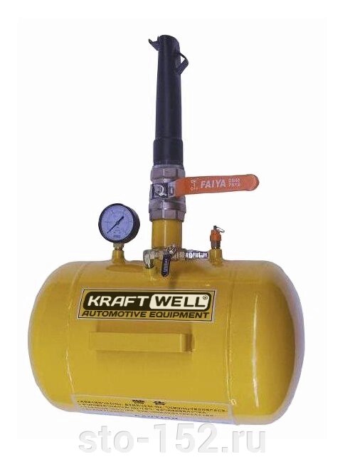 Бустер 19 л. для взрывной накачки колес KraftWell  KRWB-19 от компании Дилер-НН - оборудование и инструмент для автосервиса и шиномонтажа - фото 1