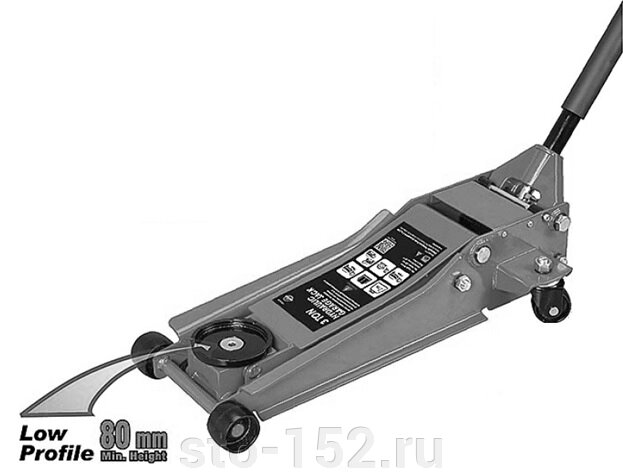 Домкрат гидравлический подкатной Torin TZ830026X (RAL7016) от компании Дилер-НН - оборудование и инструмент для автосервиса и шиномонтажа - фото 1