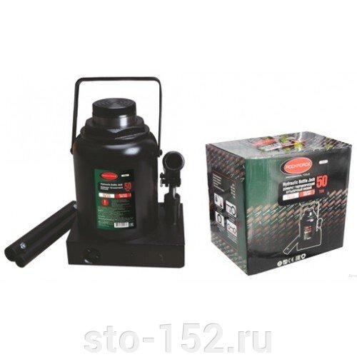 Домкрат гидравлический ROCK FORCE RF-T95007 бутылочный низкопрофильный 50т (выс. подъема 236-356мм)+ ремкомплект от компании Дилер-НН - оборудование и инструмент для автосервиса и шиномонтажа - фото 1