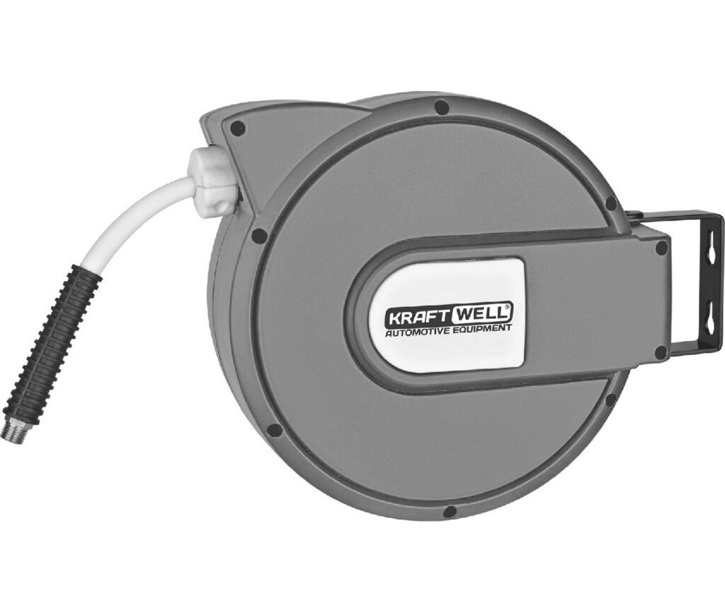 Катушка для раздачи воздуха/воды, закрытая пластиковая KraftWell KRW1731. C5 от компании Дилер-НН - оборудование и инструмент для автосервиса и шиномонтажа - фото 1