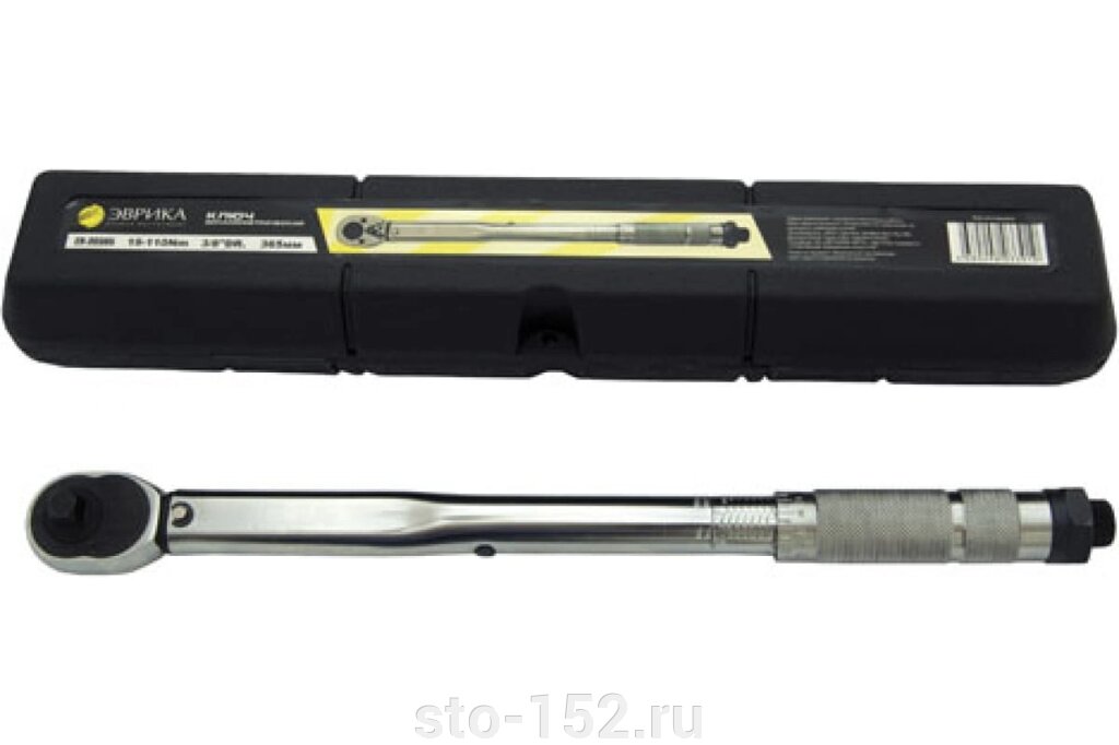 Ключ динамометрический 3/8"DR (19-110Nm) 365мм ЭВРИКА ER-30365 от компании Дилер-НН - оборудование и инструмент для автосервиса и шиномонтажа - фото 1