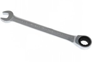 Ключ гаечный рожковый с реверсивным храповиком, 1166M19, Hans