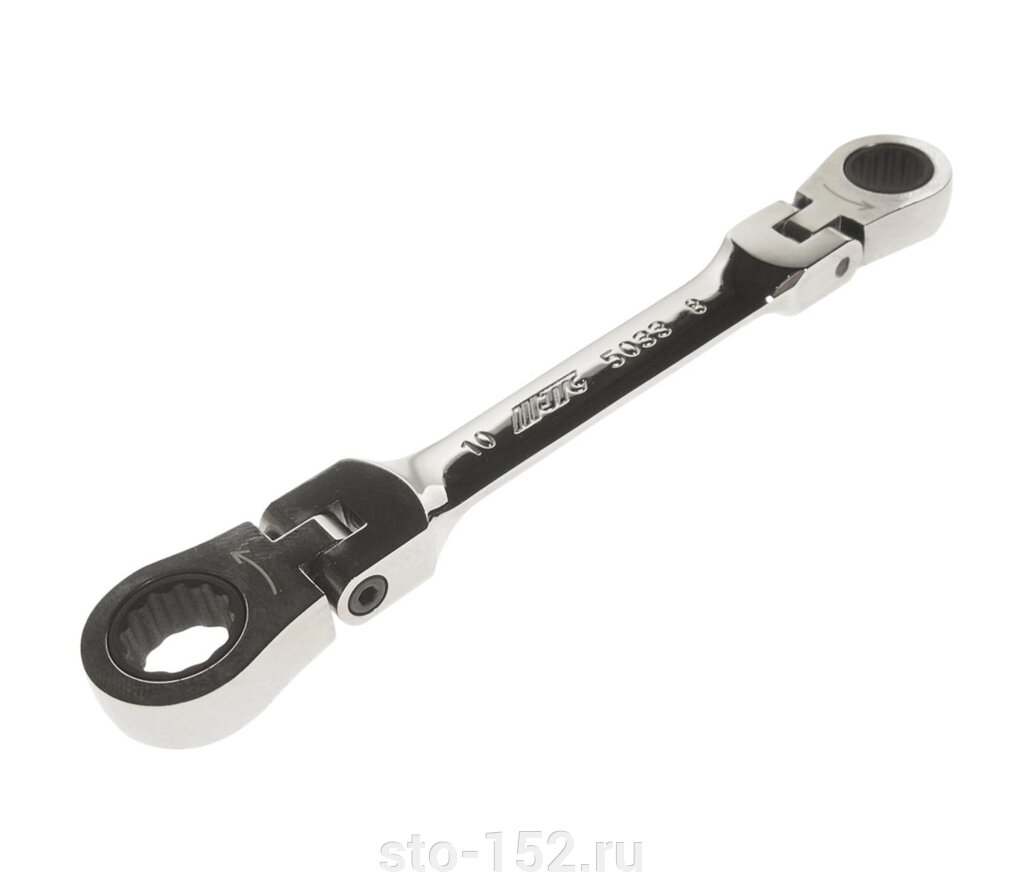 Ключ накидной 8х10мм трещоточный шарнирный L=125мм JTC-5033 от компании Дилер-НН - оборудование и инструмент для автосервиса и шиномонтажа - фото 1