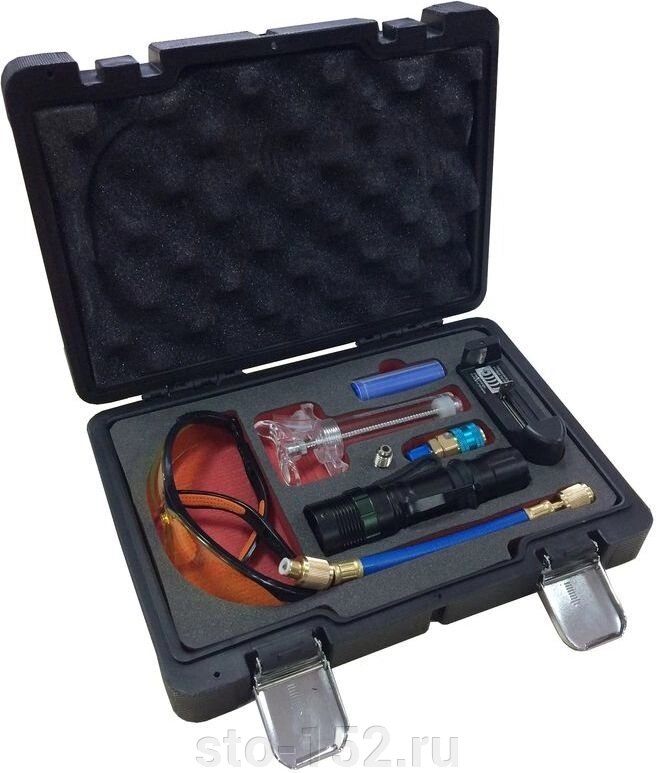 Комплект для обнаружения утечек хладагента, в кейсе "Premium" Forsage F-04D1015D от компании Дилер-НН - оборудование и инструмент для автосервиса и шиномонтажа - фото 1