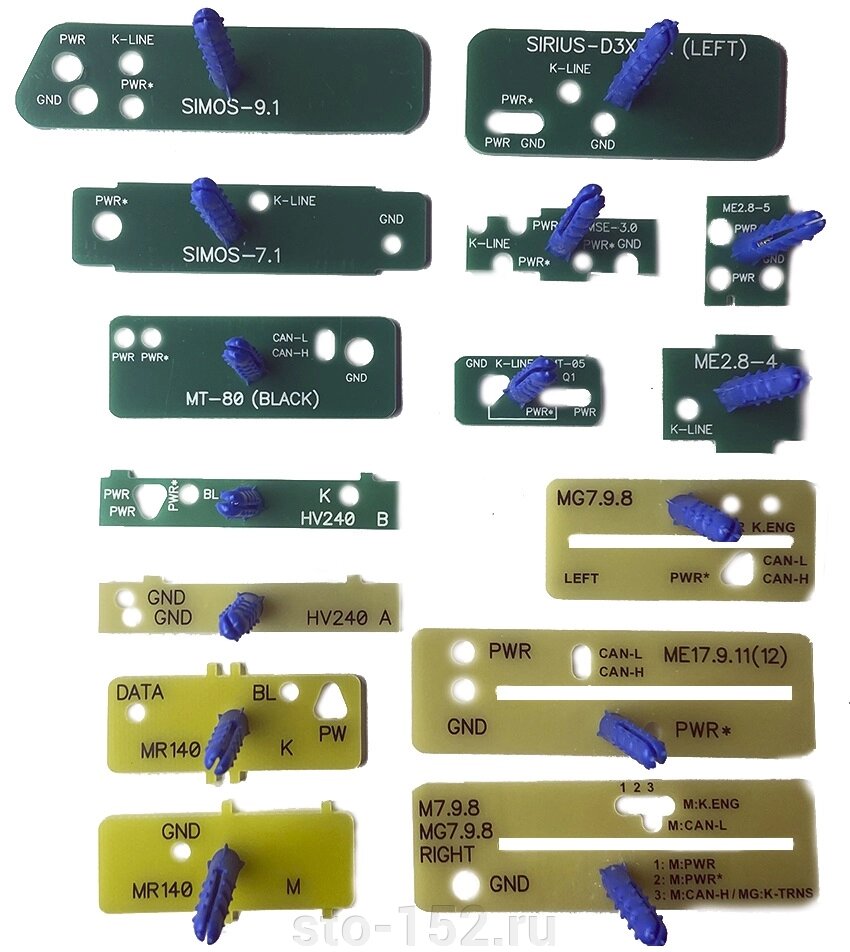 Комплект дополнительных шаблонов №2 для Мотор-Мастер MM-Connect от компании Дилер-НН - оборудование и инструмент для автосервиса и шиномонтажа - фото 1