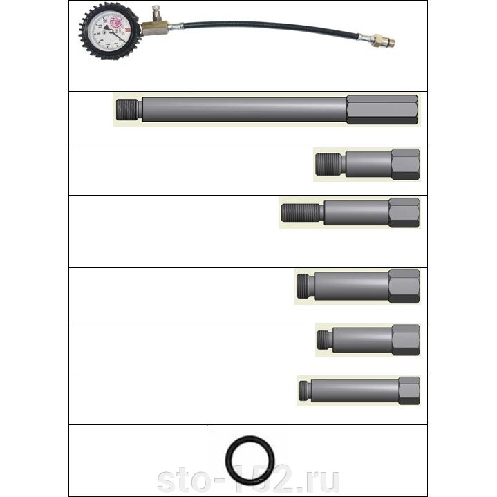 Компрессометр для бензиновых двигателей SMC-103/1 от компании Дилер-НН - оборудование и инструмент для автосервиса и шиномонтажа - фото 1